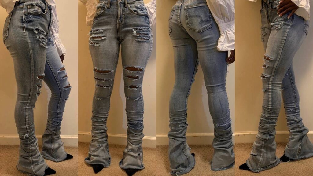 How to make stacked jeans